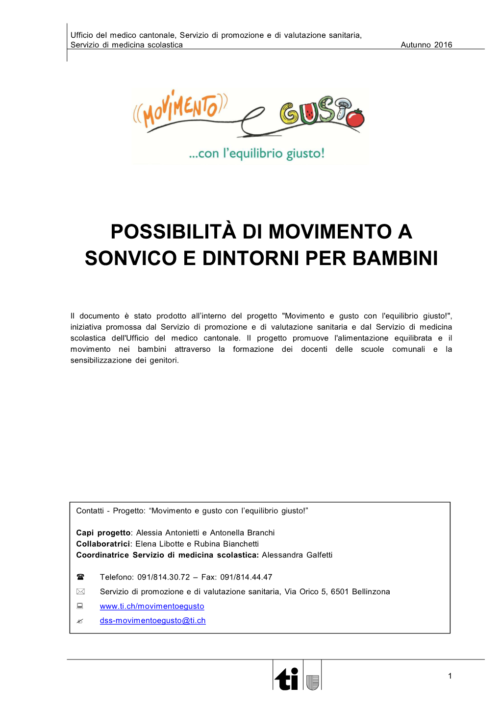 Sonvico E Dintorni Per Bambini