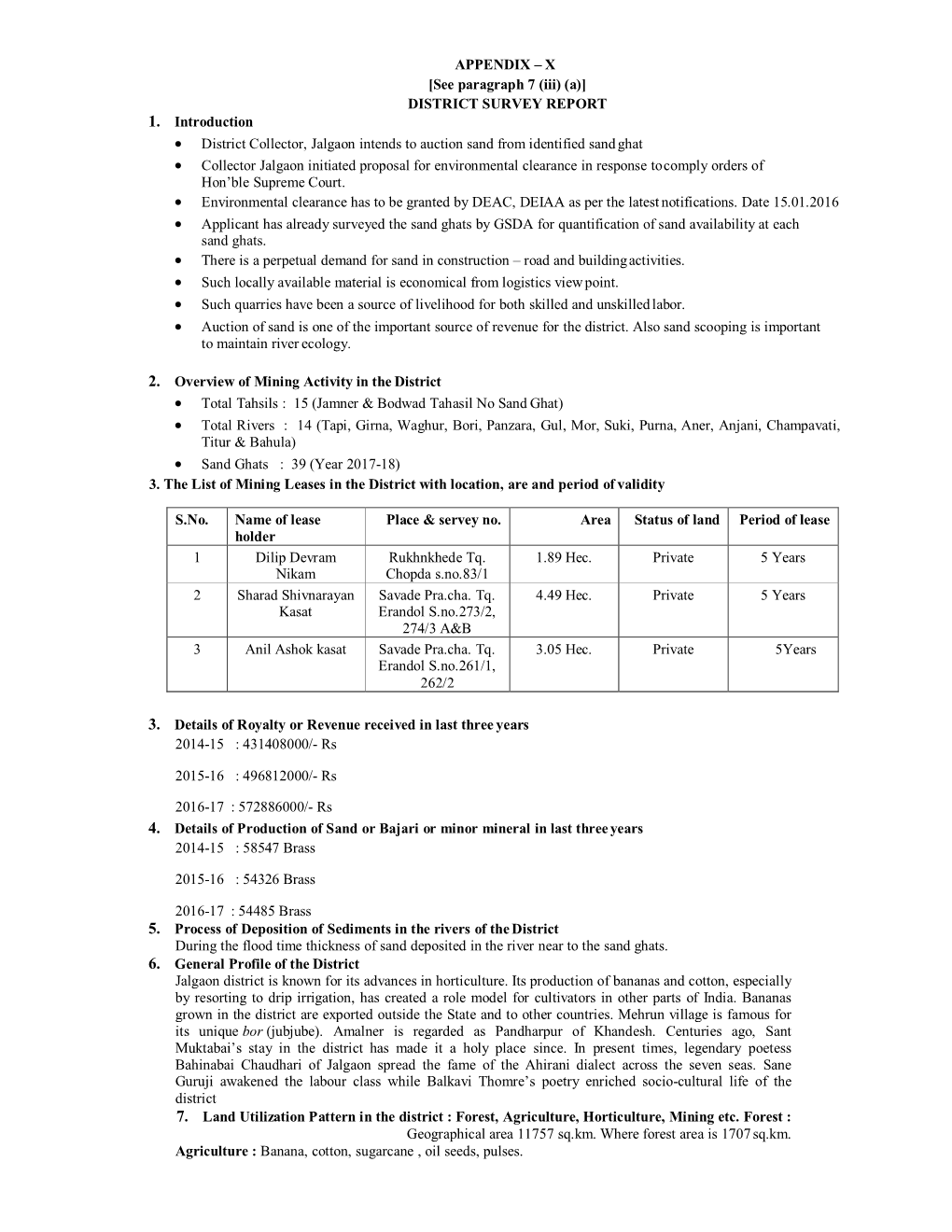 District Survey Report 1