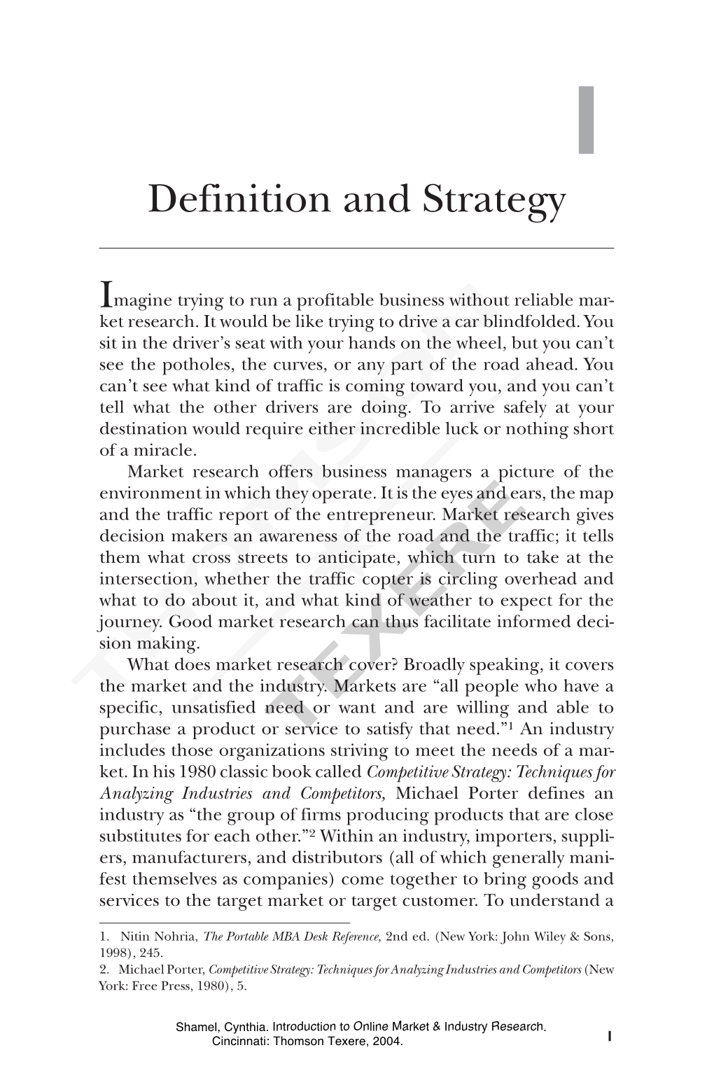 Definition and Strategy