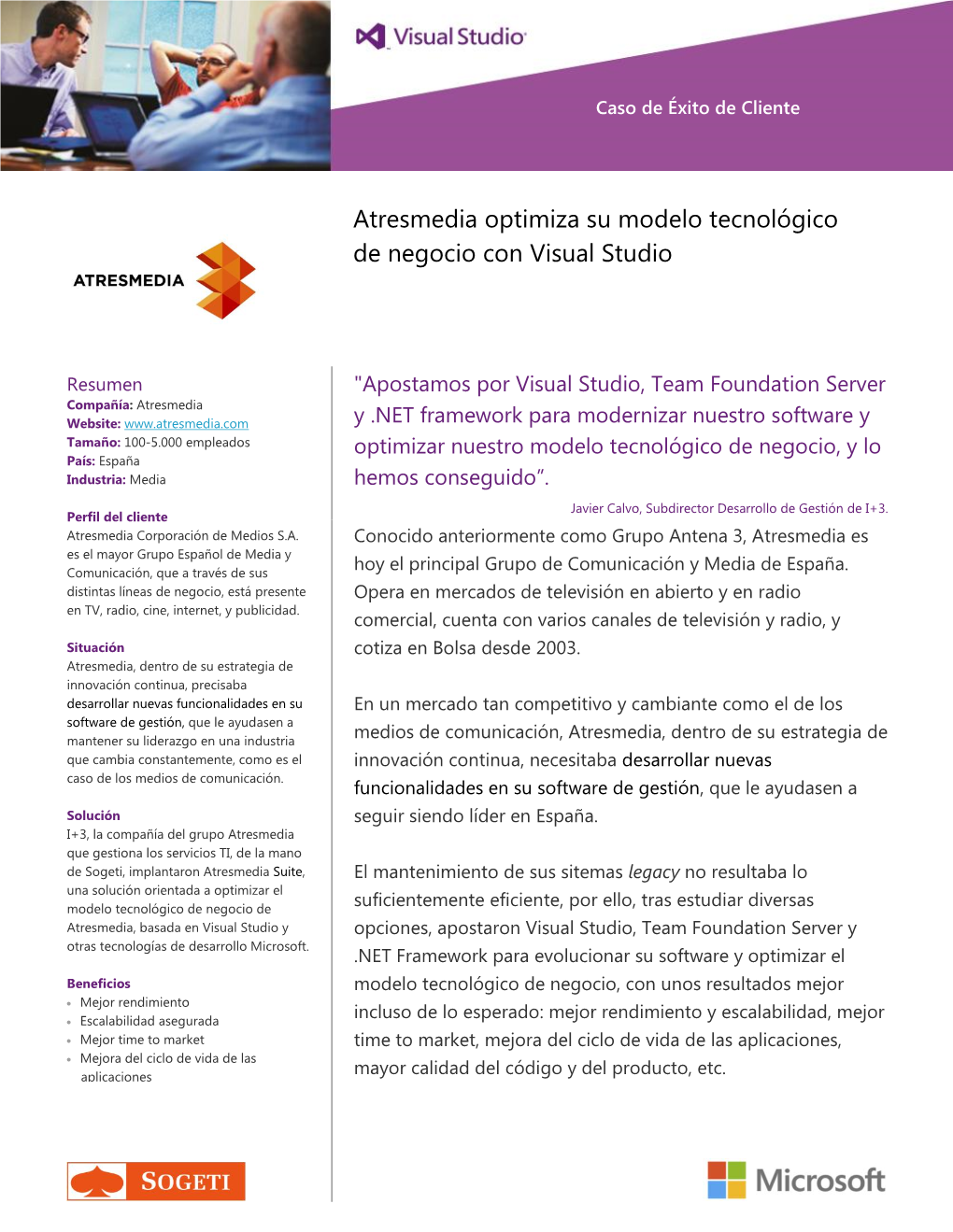 Atresmedia Optimiza Su Modelo Tecnológico De Negocio Con Visual Studio