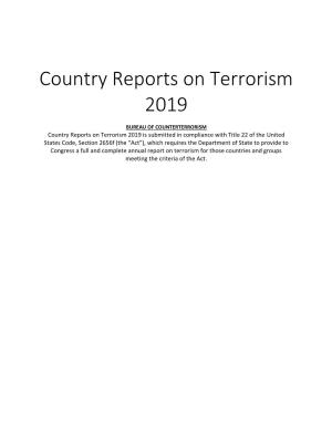 Country Reports on Terrorism 2019
