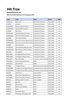 Hit-Trax-Midi-File-Catalogue.Pdf