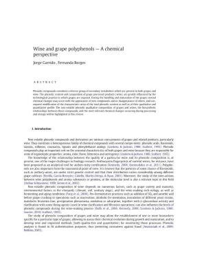 Wine and Grape Polyphenols — a Chemical Perspective