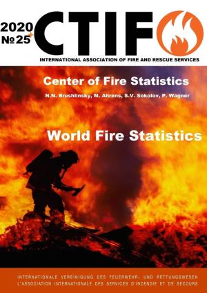 The Publication of the Report Was Sponsored by the State Fire Academy of Emercom of Russia