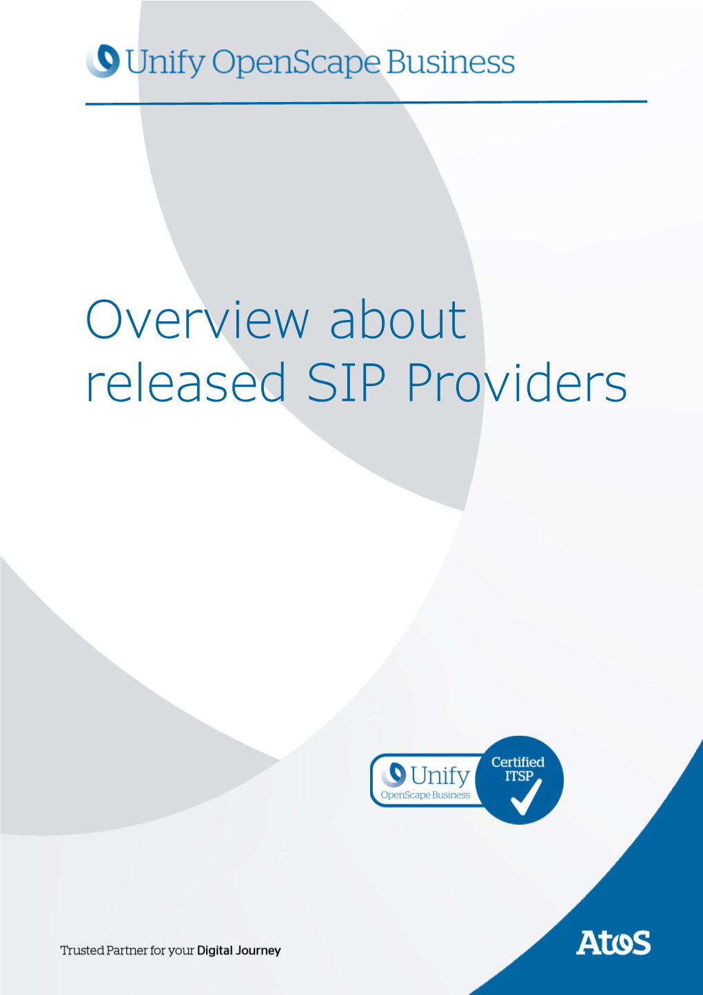 Overview About Released SIP Providers