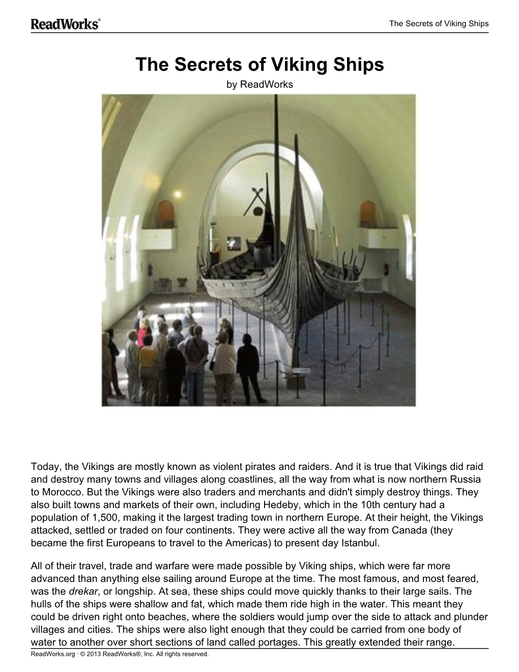 The Secrets of Viking Ships