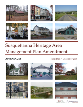 Susquehanna Heritage Area Management Plan Amendment