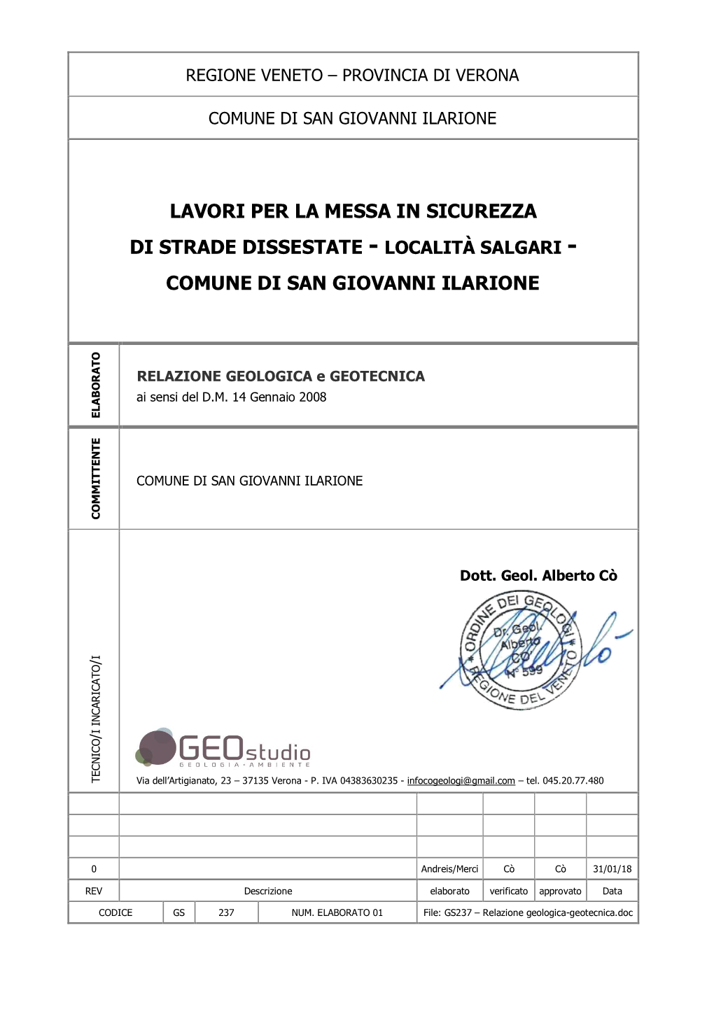 Regione Veneto – Provincia Di Verona