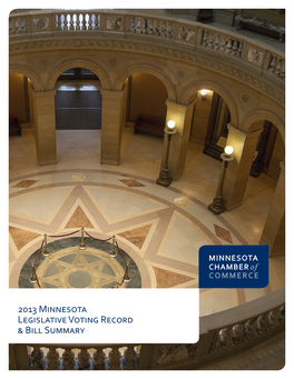 2013 Minnesota Legislative Voting Record & Bill Summary