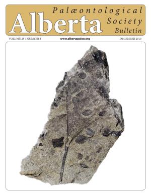 Alberta Palaeontological Society Bulletin 28(4), December 2013