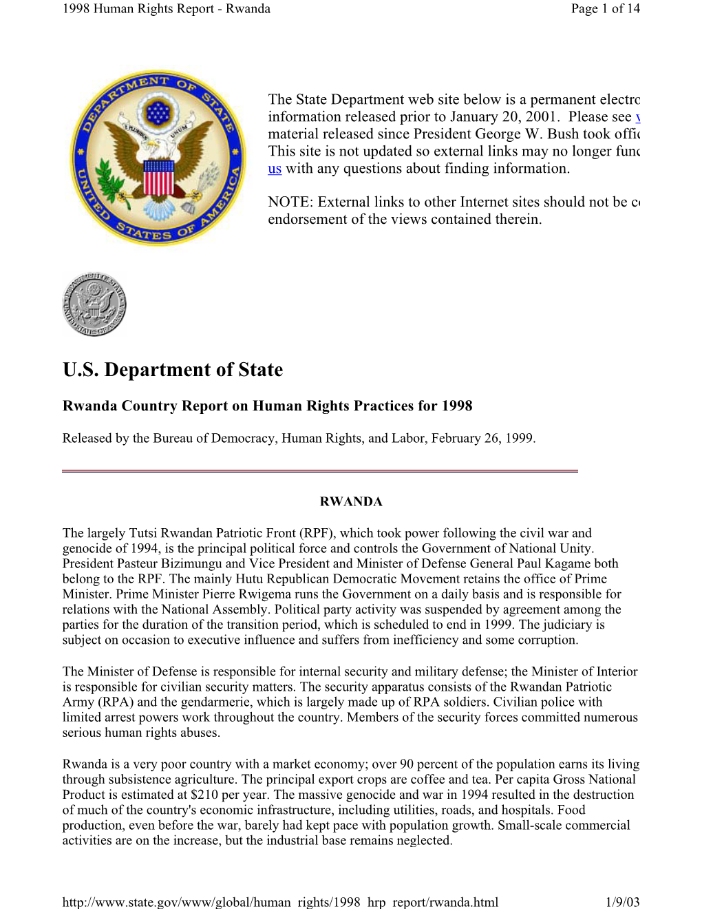 U.S. Department of State