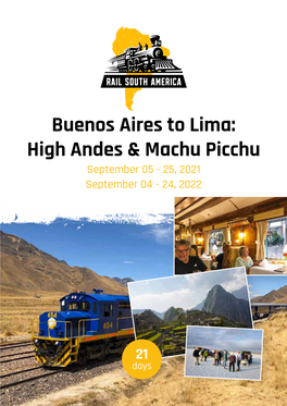 Buenos Aires to Lima: High Andes & Machu Picchu