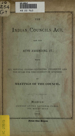 Indian Councils Act