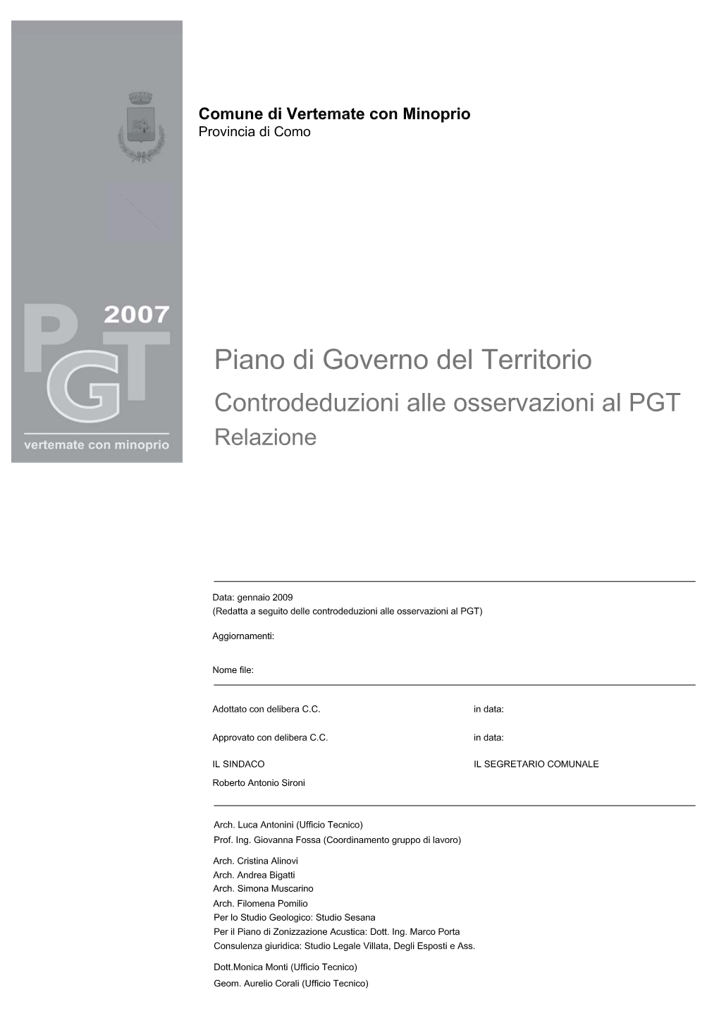 VM PGT Controdeduzioni Relazi