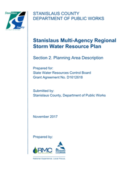 Stanislaus Multi-Agency Regional Storm Water Resource Plan