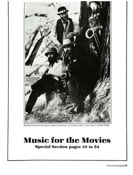 Music for the Movies Special Section Pages 13 to 54