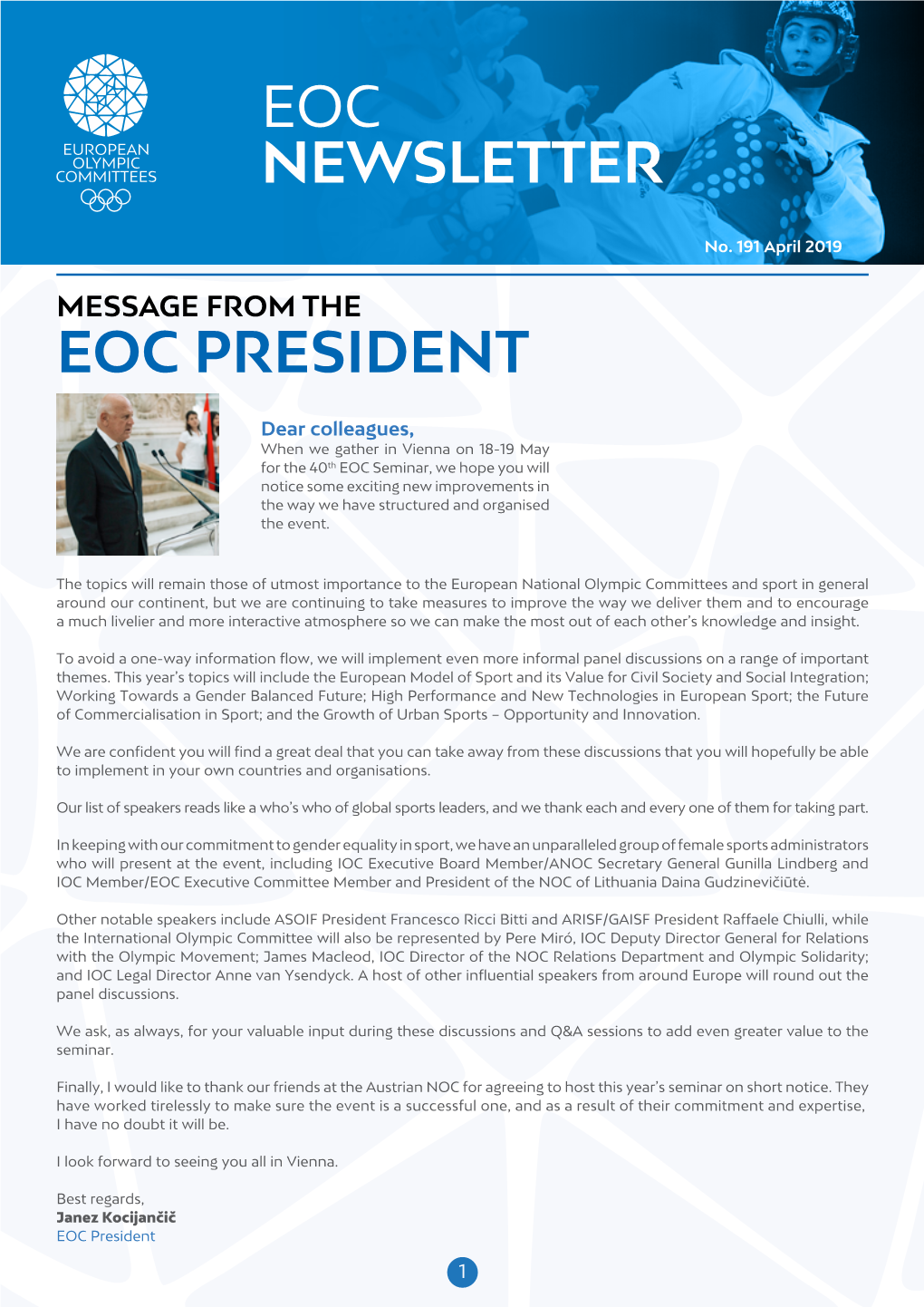 Eoc President Eoc Newsletter