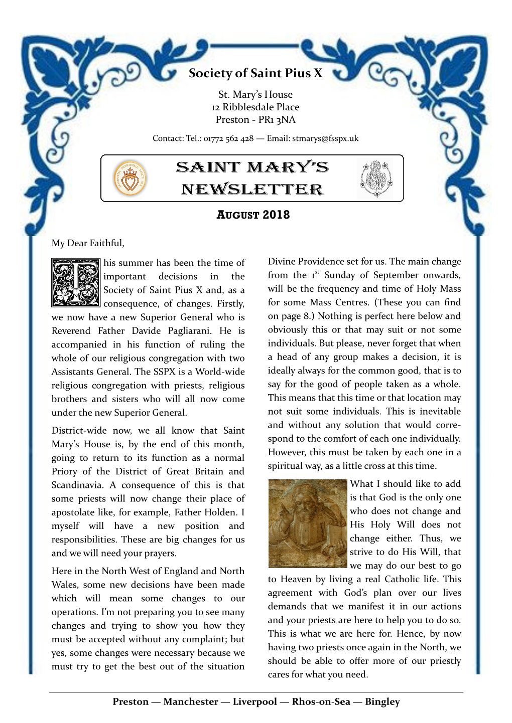 Saint Mary's Newsletter