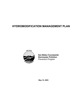 Hydromodification Management Plan