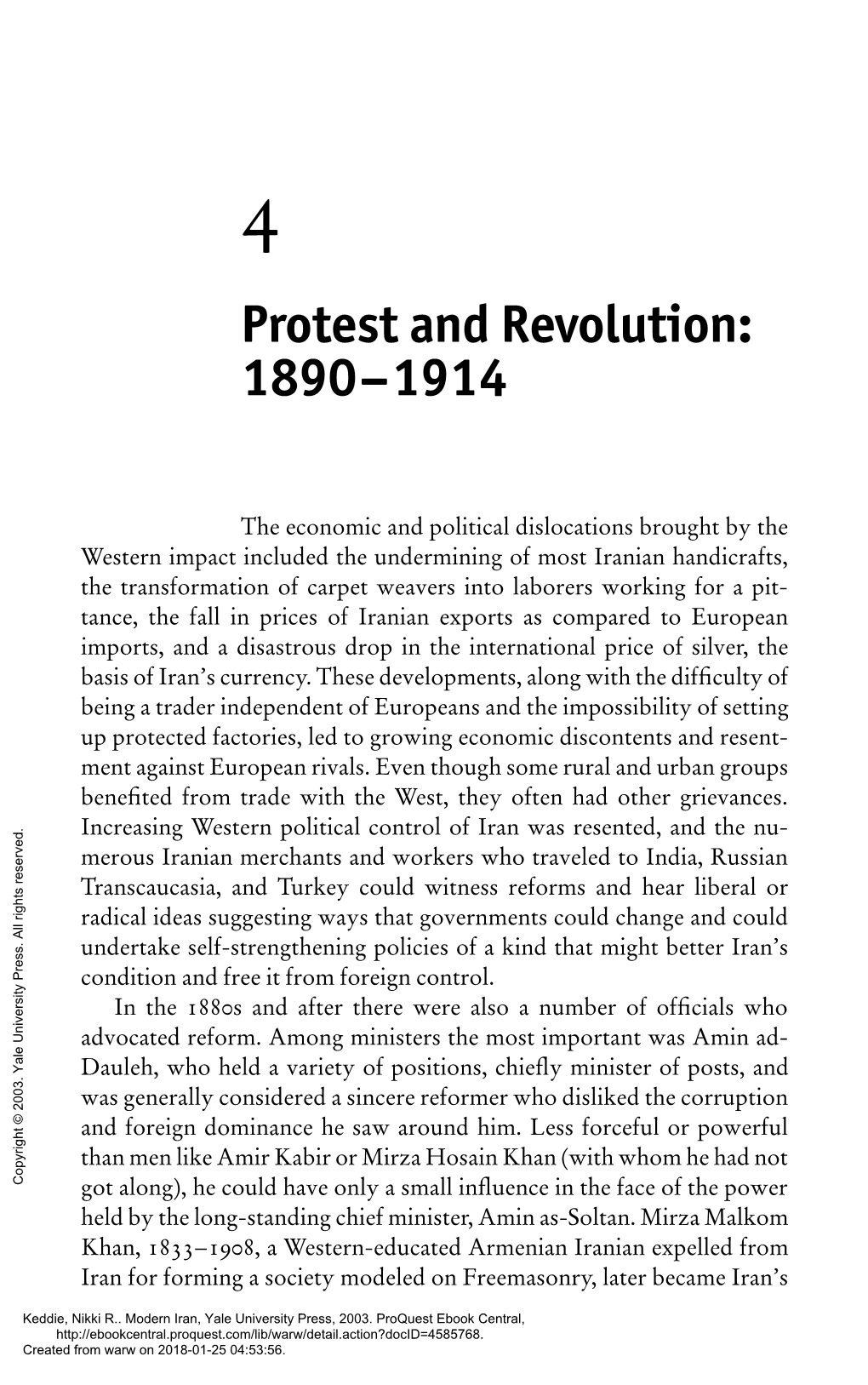 Protest and Revolution: 1890–1914