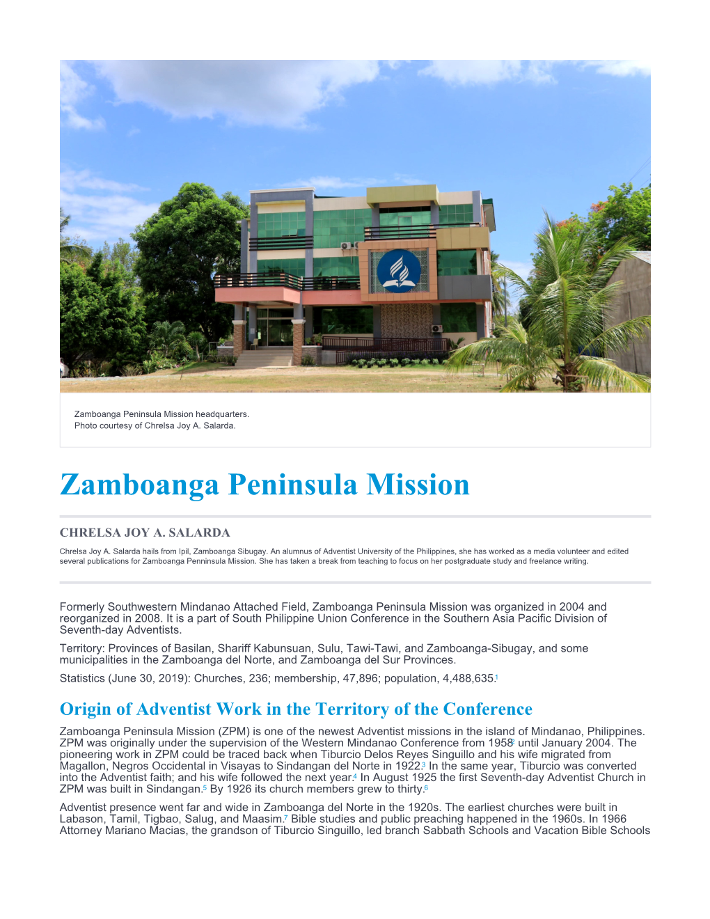 Zamboanga Peninsula Mission Headquarters