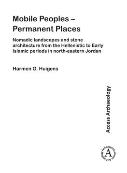 Permanent Places. Nomadic Landscapes and Stone Architecture