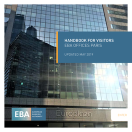 Handbook for Visitors Eba Offices Paris