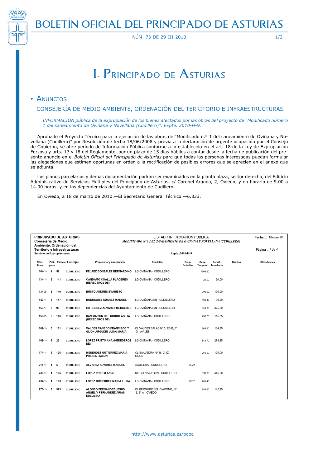 Boletín Oficial Del Principado De Asturias