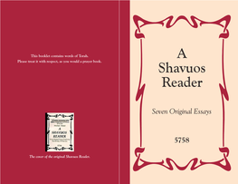 Shavuos Reader