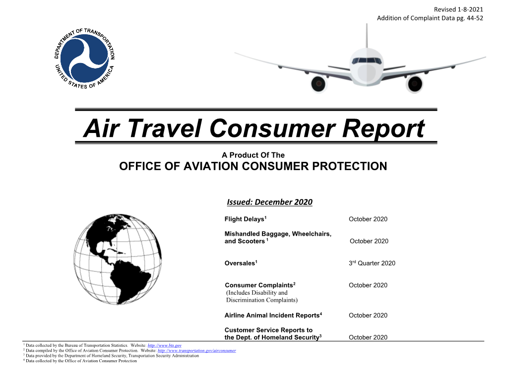 Air Travel Consumer Report