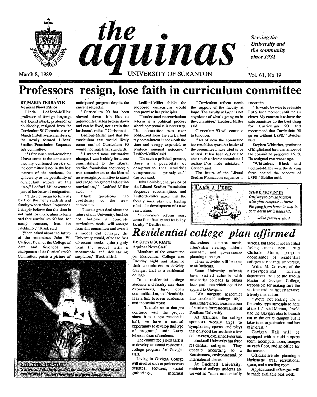 Professors Resign, Lose Faith in Curriculum Committee