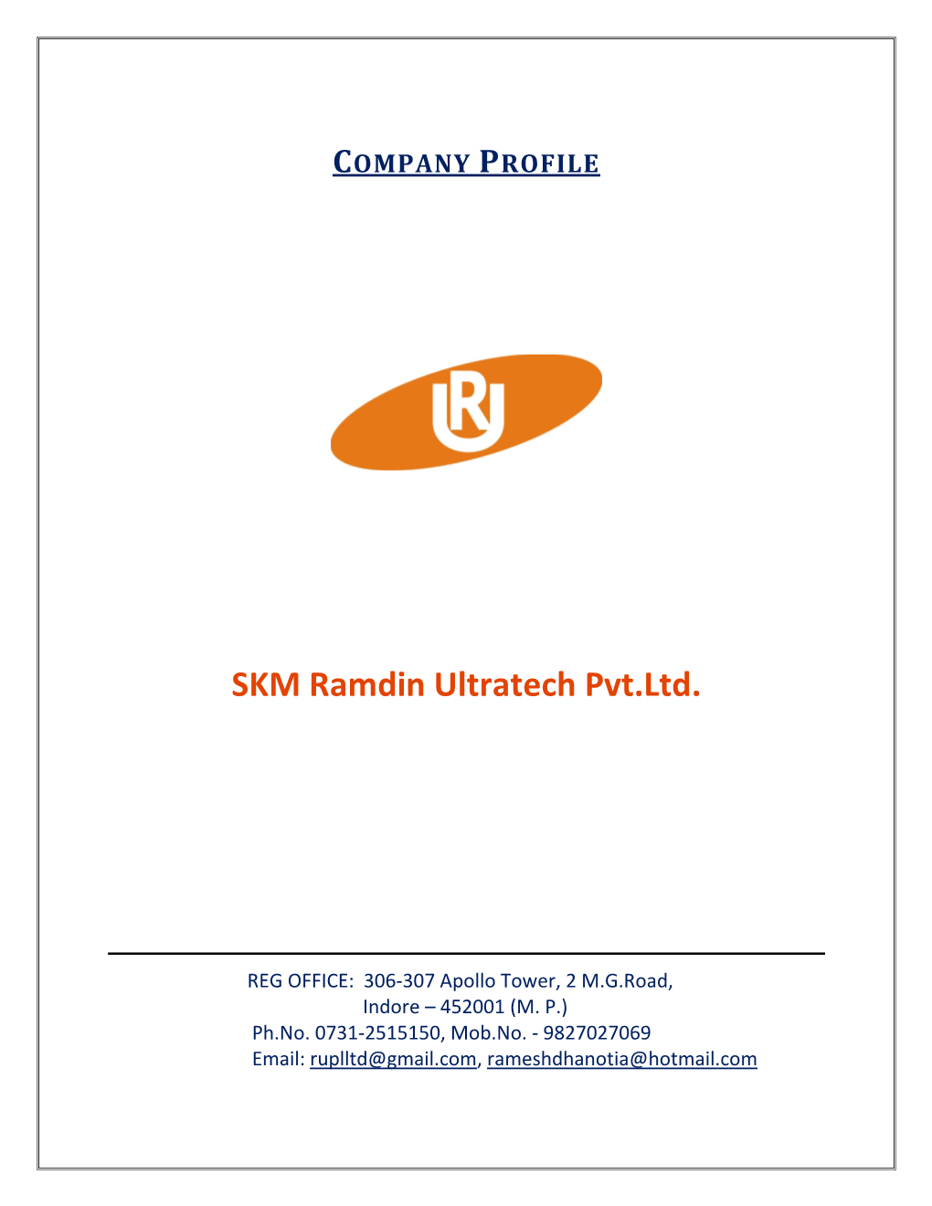 COMPANY PROFILE SKM Ramdin