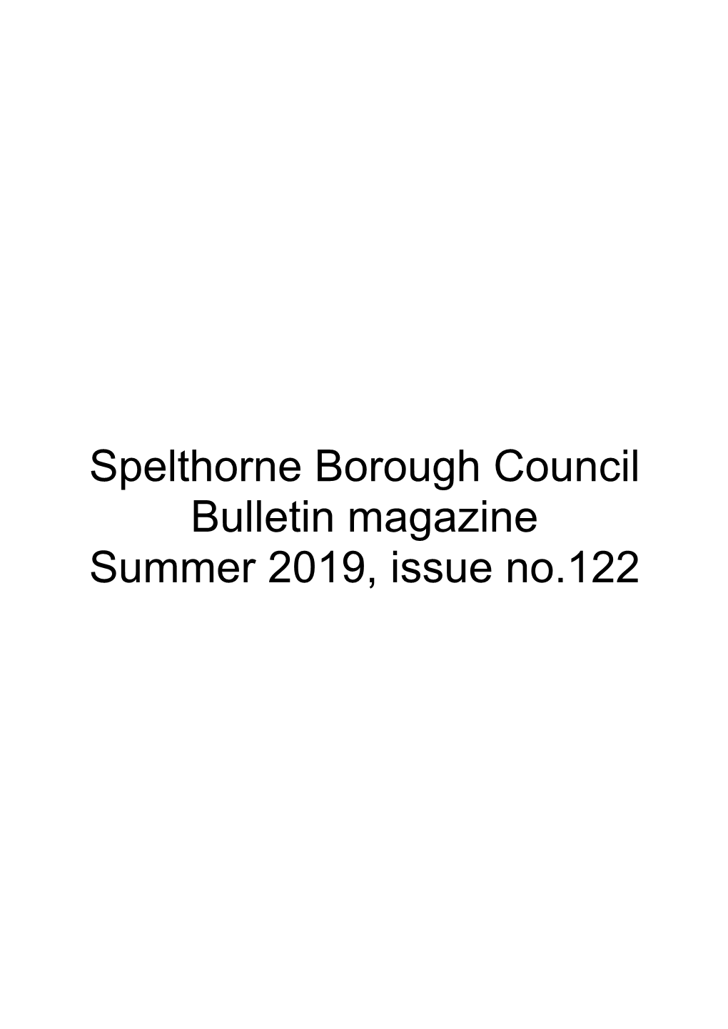 Bulletin Magazine Summer 2019, Issue No.122