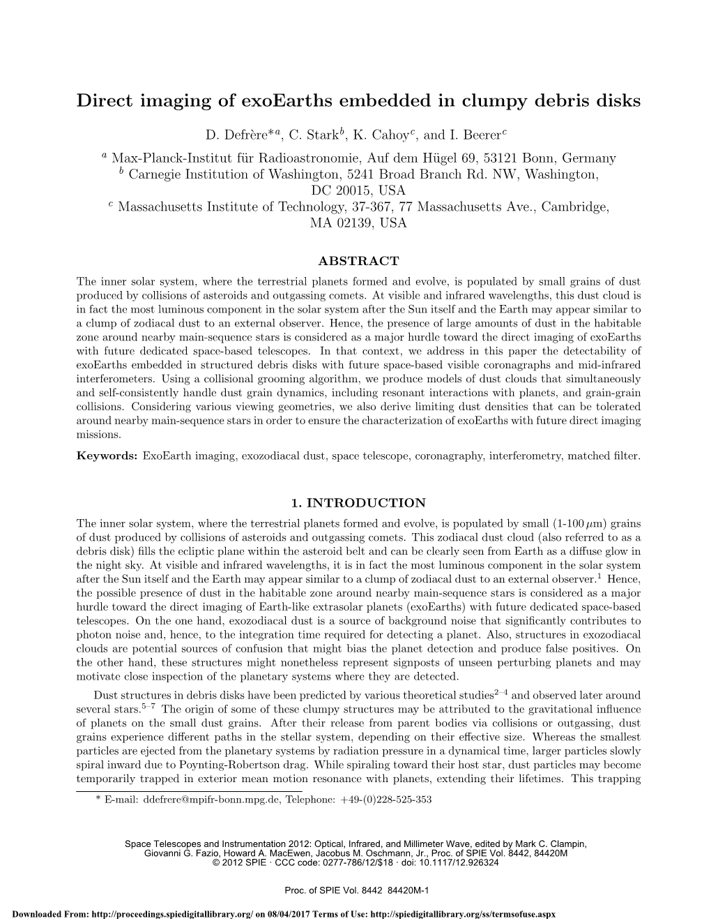 Direct Imaging of Exoearths Embedded in Clumpy Debris Disks