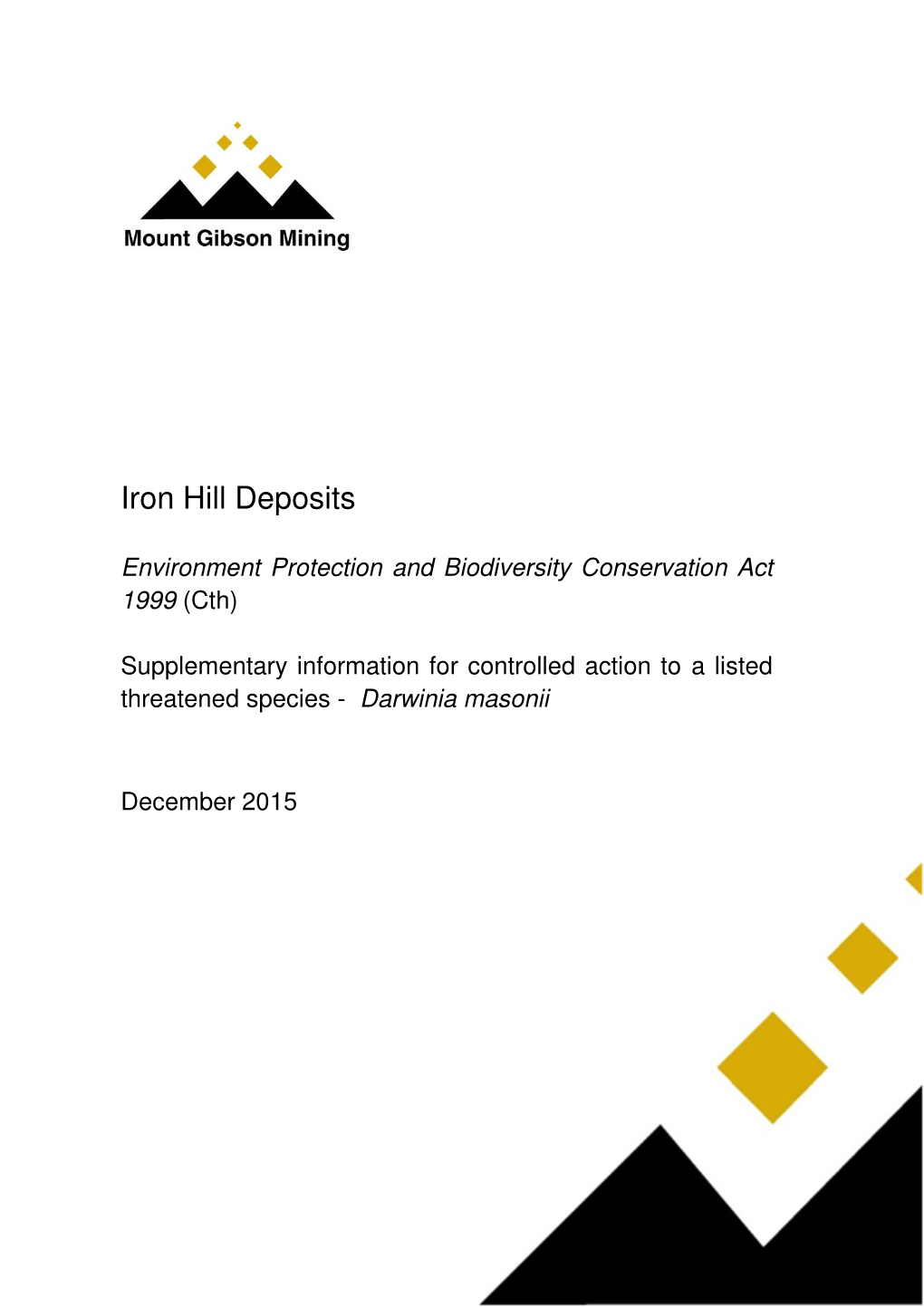 Iron Hill Deposits