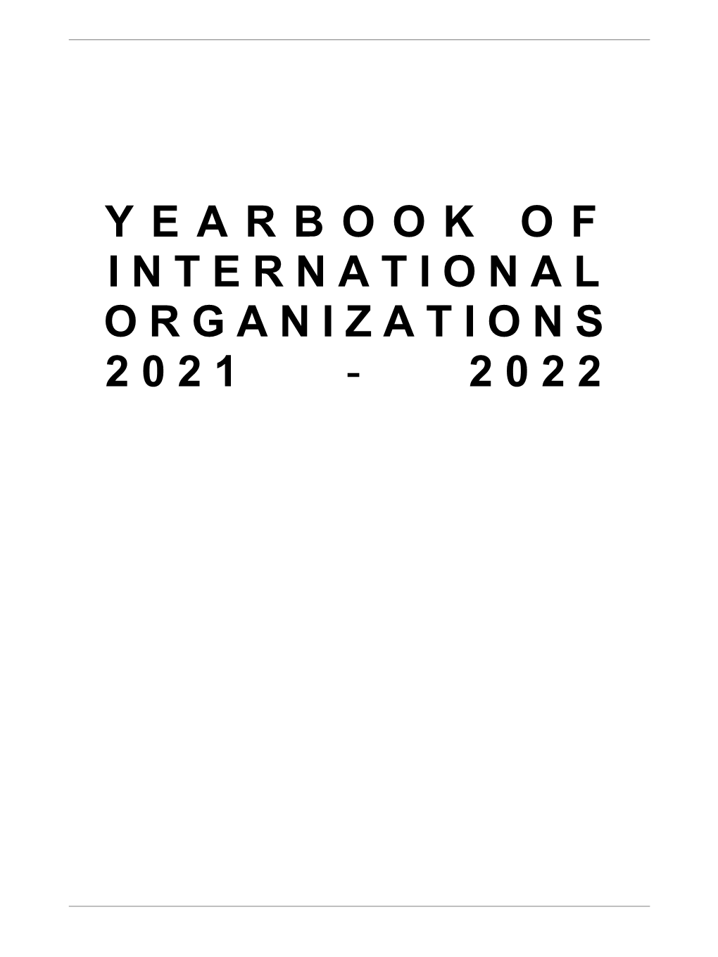 Yearbook of International Organizations