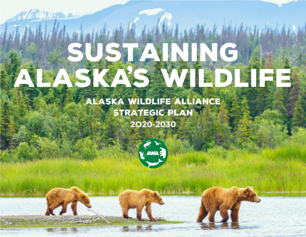 ALASKA WILDLIFE ALLIANCE STRATEGIC PLAN 2O20-2030 a Voice for Wildlife