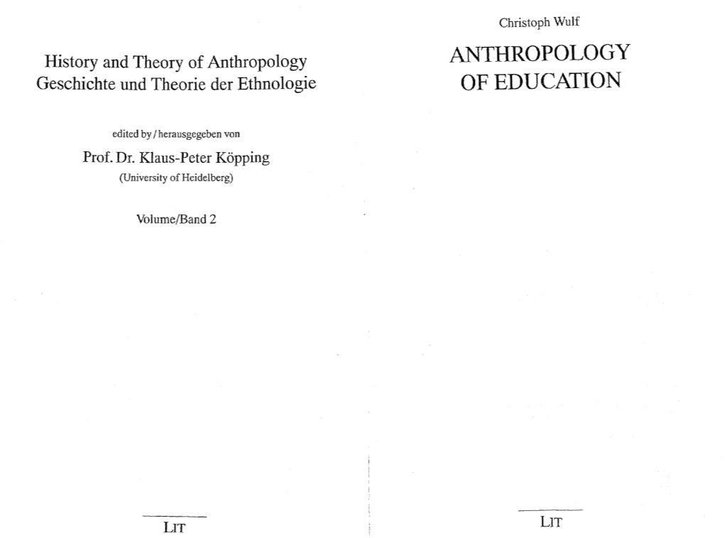 Anthropology of Education 25 3