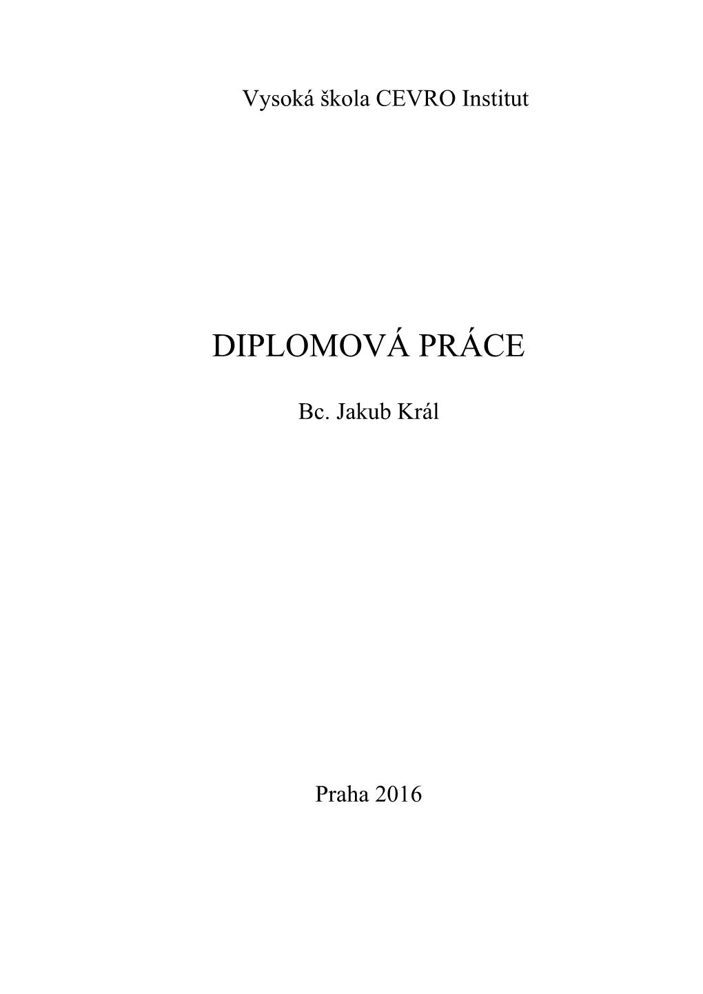 Diplomová Práce