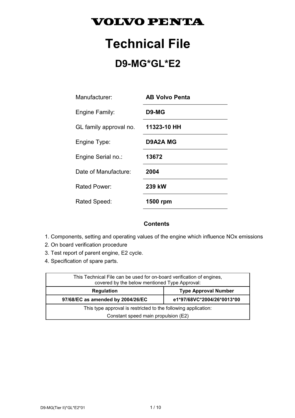 1. Components, Setting and Operating Values of the Engine Which Influence Nox Emissions s1