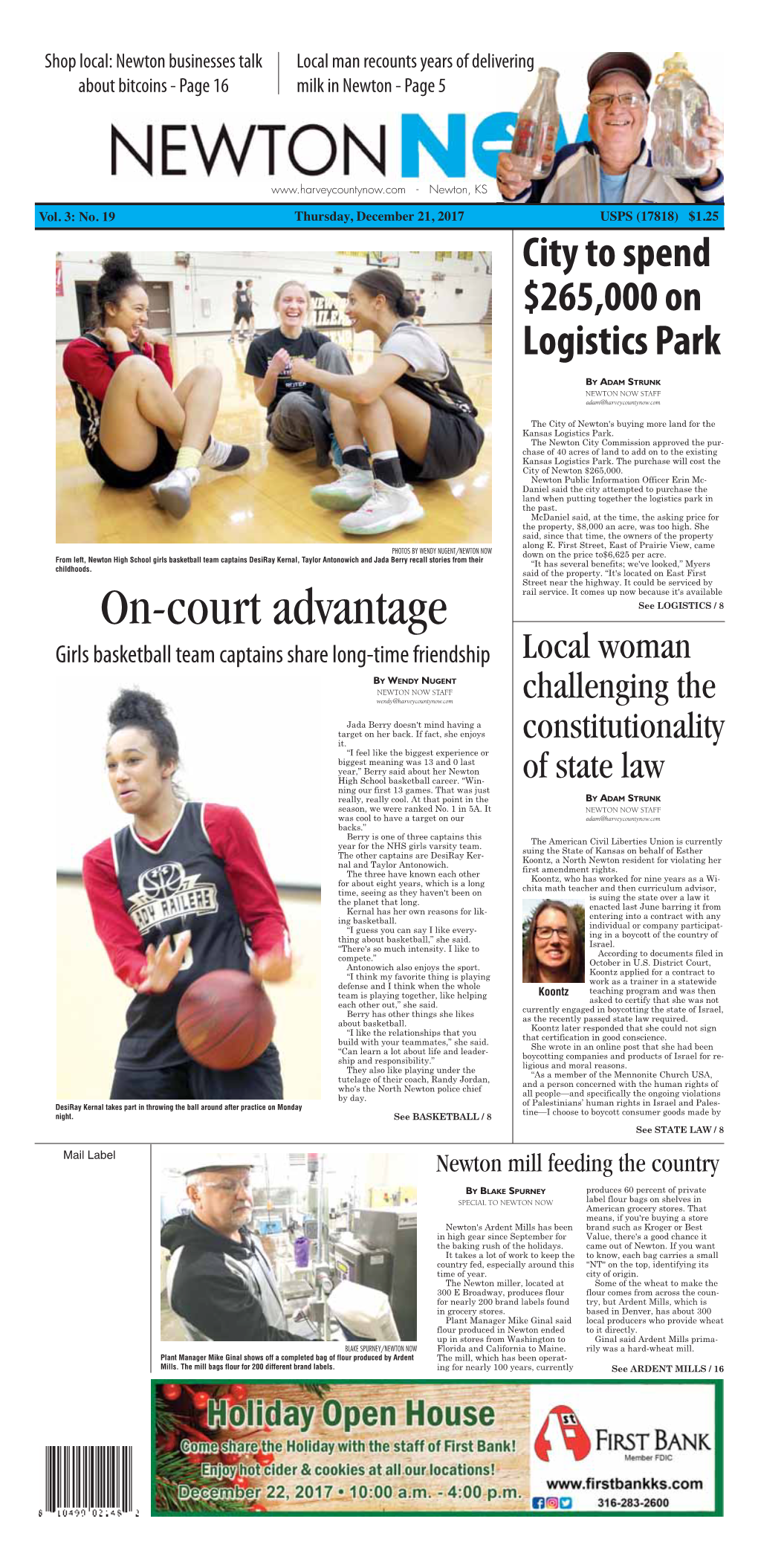 On-Court Advantage See LOGISTICS / 8 Girls Basketball Team Captains Share Long-Time Friendship Local Woman