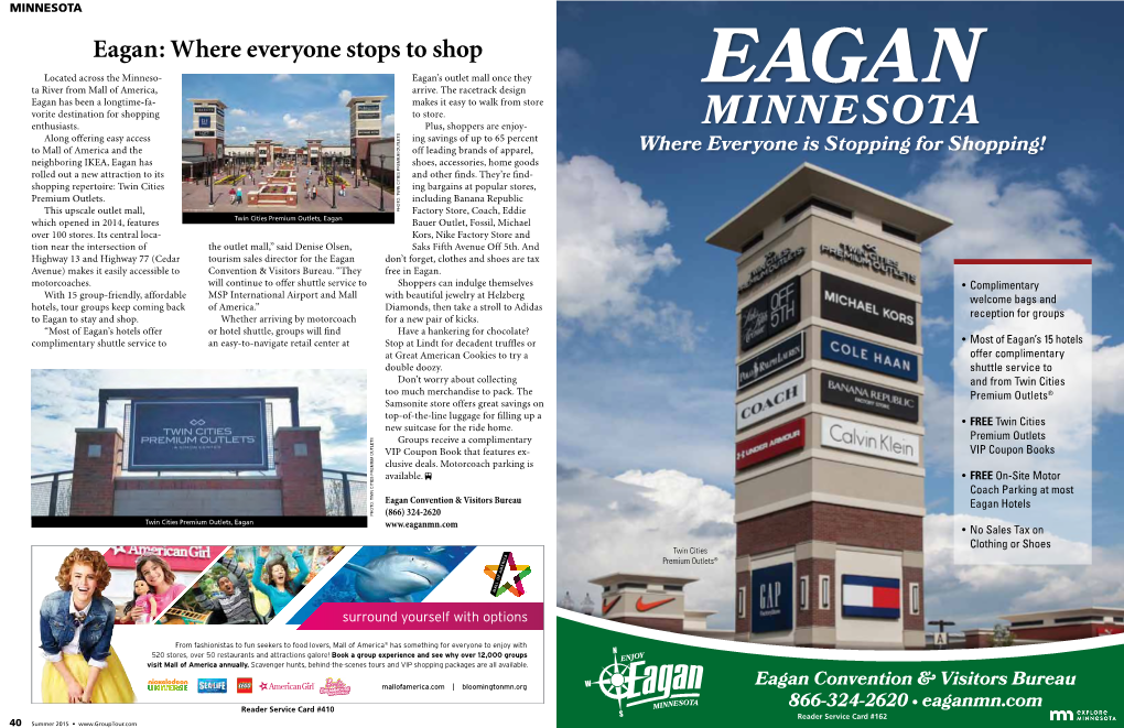 Minnesota Eagan: Where Everyone Stops to Shop