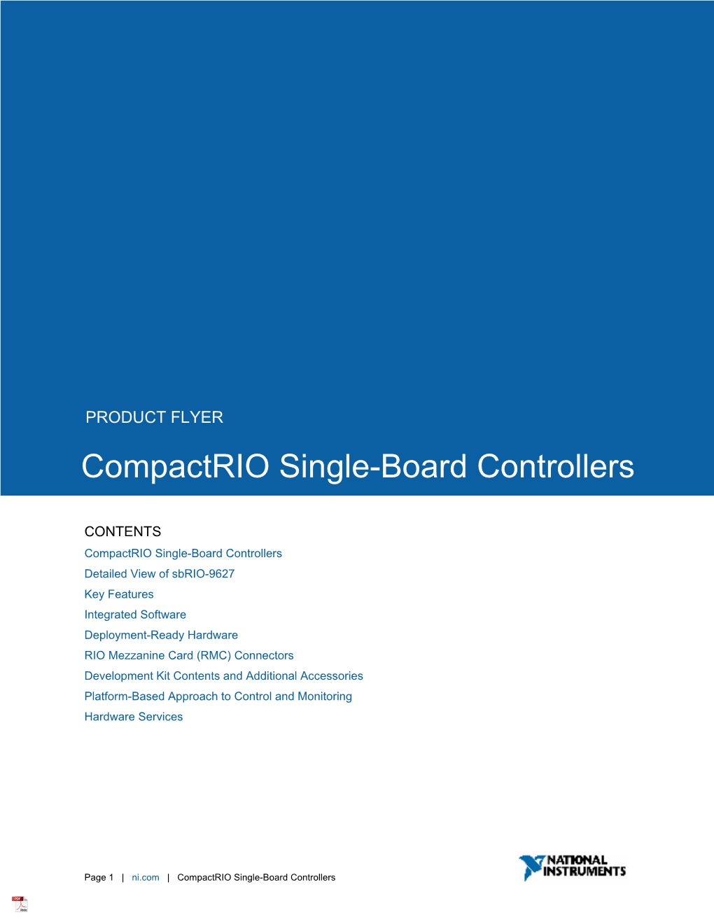 NATIONAL INSTRUMENTS Compactrio Single