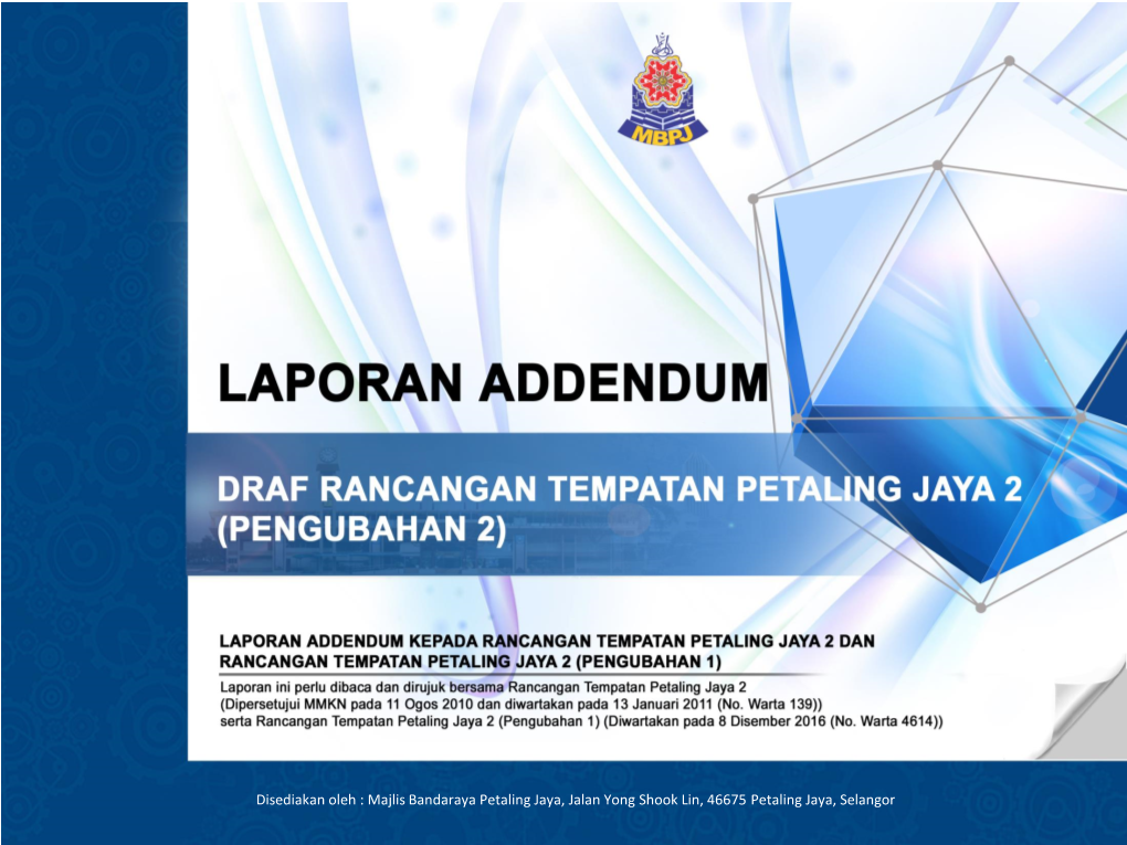 Laporan Addendum Draf RTPJ2 (Pengubahan 2)