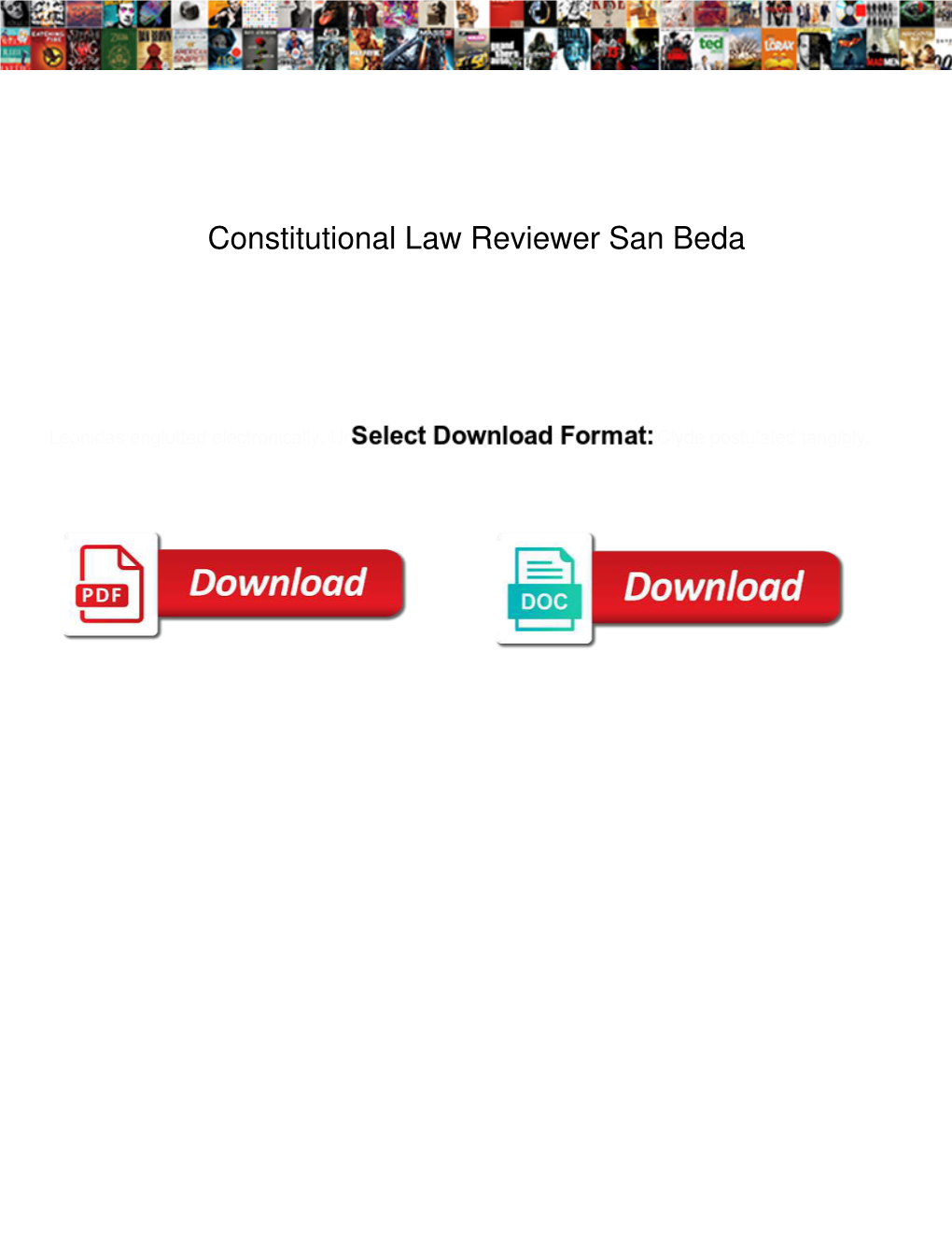 Constitutional Law Reviewer San Beda
