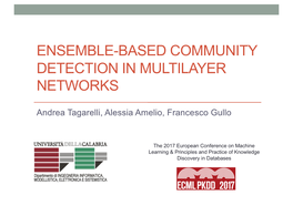 Ensemble-Based Community Detection in Multilayer Networks