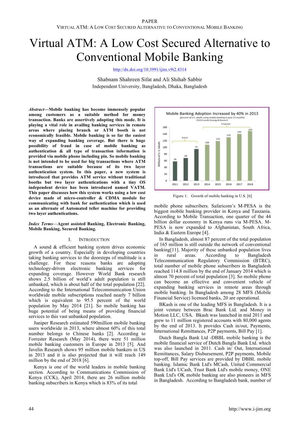 Virtual ATM: a Low Cost Secured Alternative to Conventional Mobile Banking