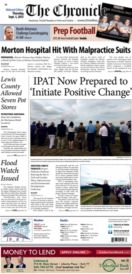 IPAT Now Prepared to 'Initiate Positive Change'