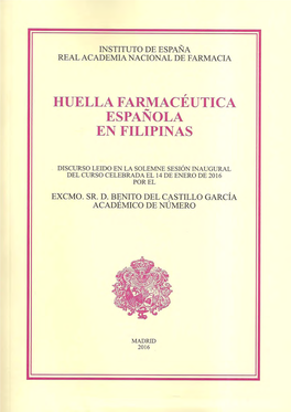 Huella Farmacéutica Española En Filipinas