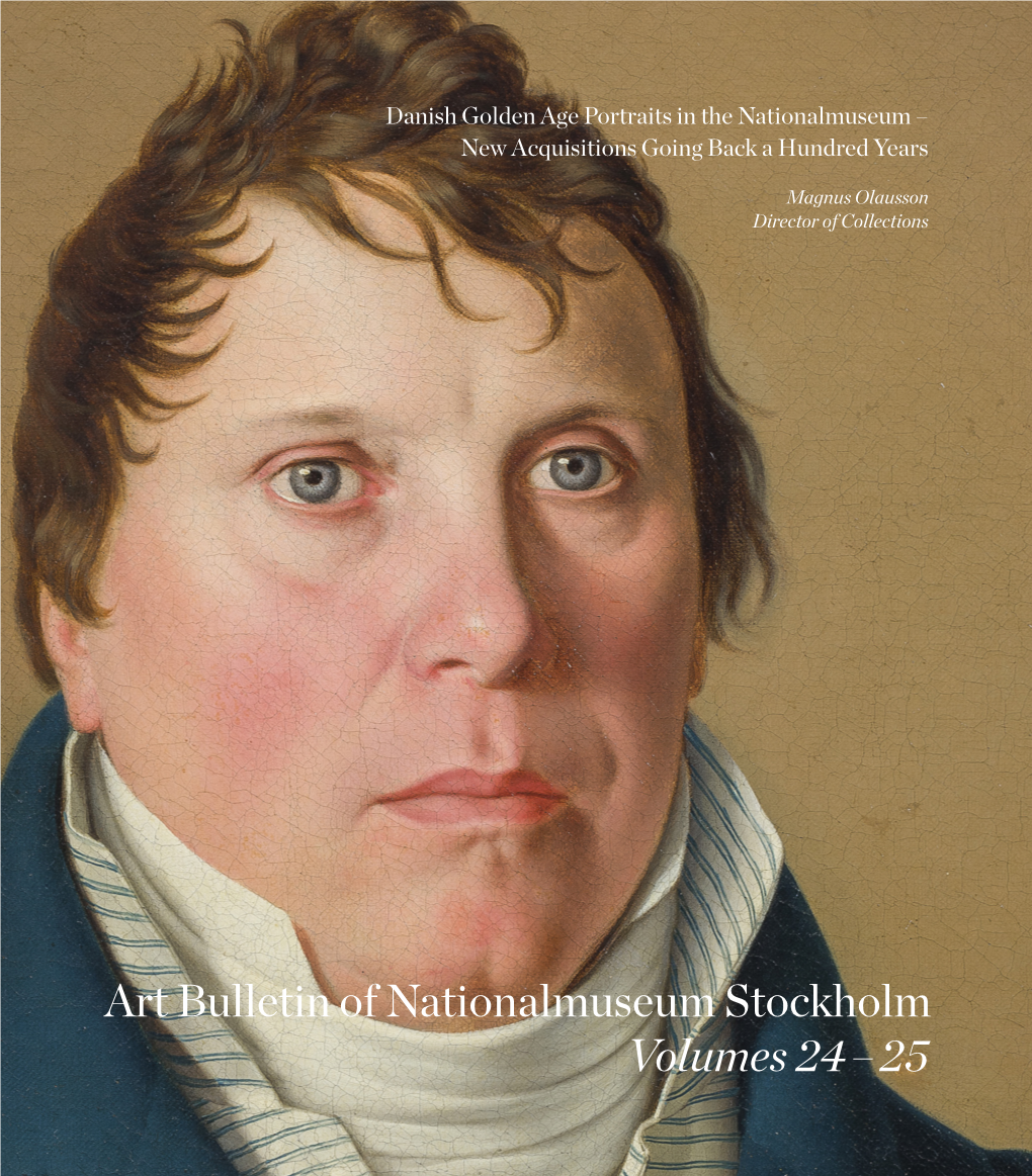 Art Bulletin of Nationalmuseum Stockholm Volumes 24–25 Foreword
